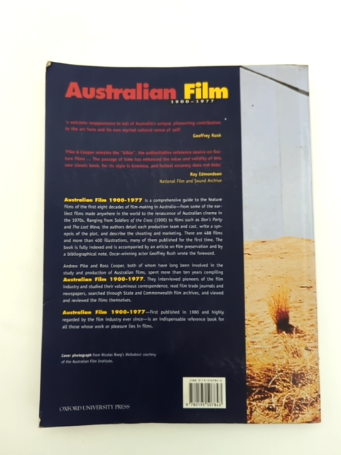 Australian Film, 1900-1977 by Andrew Pike & Ross Cooper, Vintage History by Andrew Pike & Ross Cooper