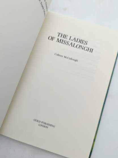 The Ladies Of Missalonghi by Colleen McCullough (Hardcover, 1987) by Colleen Mccullough