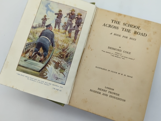 The School Across the Road by Desmond Coke (Cloth, 1910) Boys Book Fiction by Desmond Coke
