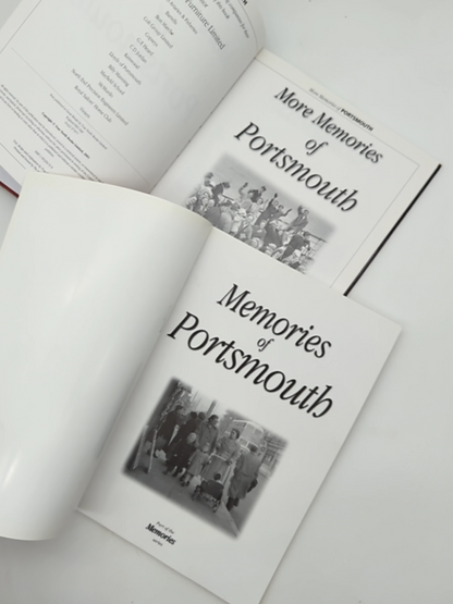 2x Memories Of Portsmouth & More, Hardcover, 2001 South Coast of England History by True North Holdings