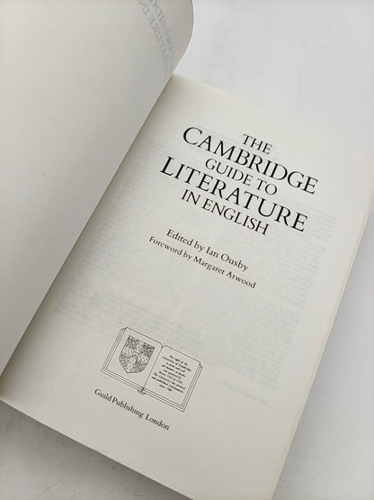 The Cambridge Guide To Literature In English by Ian Ousby (Hardcover, 1988) by Ian Ousby