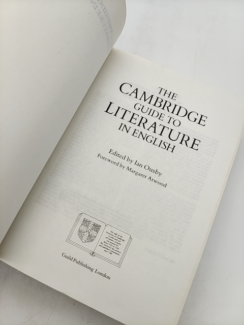 The Cambridge Guide To Literature In English by Ian Ousby (Hardcover, 1988) by Ian Ousby