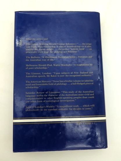 The Australian Language Sidney Baker Slang Idioms Etymology Dictionary History by Sidney Baker