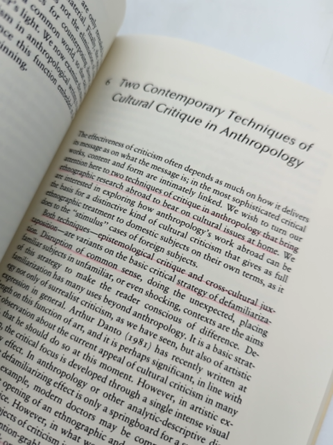 Anthropology As Cultural Critique An Experimental Moment In The Human Sciences, by George E. Marcus, Michael M. J. Fischer