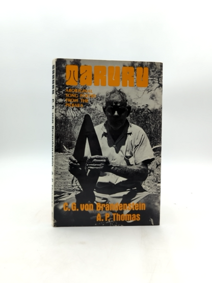 Taruru by Thomas & Brandenstein Hardcover 1974 Aboriginal Njangumarda Dreamtime by A P Thomas C G Brandenstein