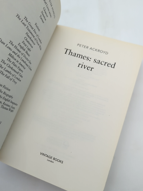 Thames: Sacred River by Peter Ackroyd (Paperback, 2008) River by Peter Ackroyd