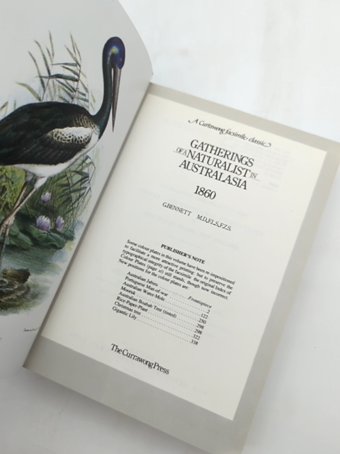 Gatherings Of Naturalist In Australasia 1860 by George Bennett, Natural History by George Bennett