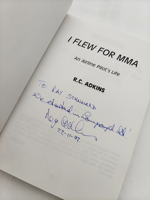 I Flew For MMA: An Airline Pilot's Life by RC Adkins (Paperback, 1998) Signed by Reginald Charles Adkins