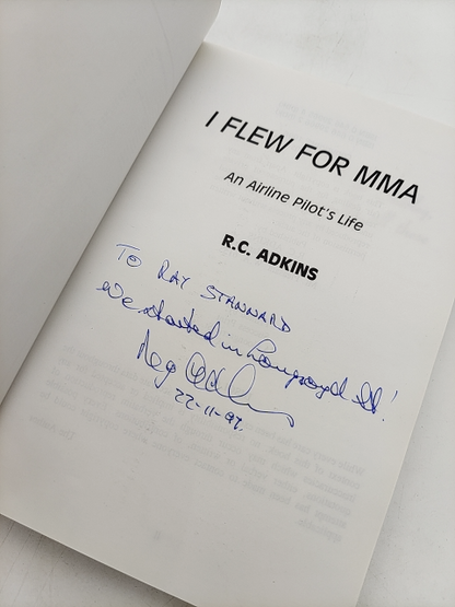 I Flew For MMA: An Airline Pilot's Life by RC Adkins (Paperback, 1998) Signed by Reginald Charles Adkins
