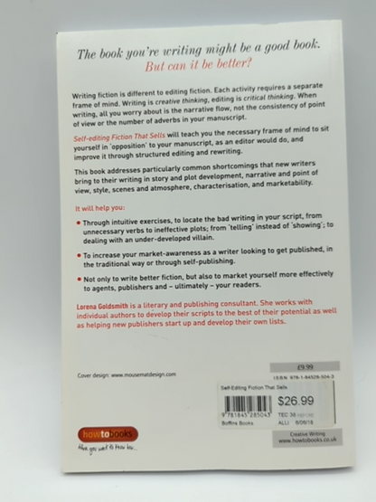 Self-Editing Fiction That Sells by Lorena Goldsmith (Paperback) Writing by Lorena Goldsmith