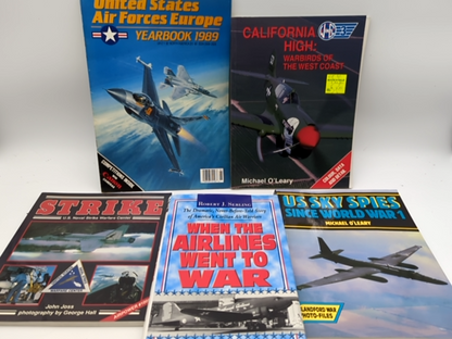 5x US airforce books and magazines, Warbirds of the West Coast +more... by Various Authors