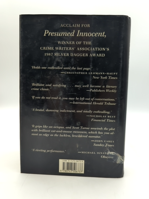 The Burden Of Proof by Scott Turow (Hardcover, 1990) 1st Edition Legal Thriller by Scott Turow