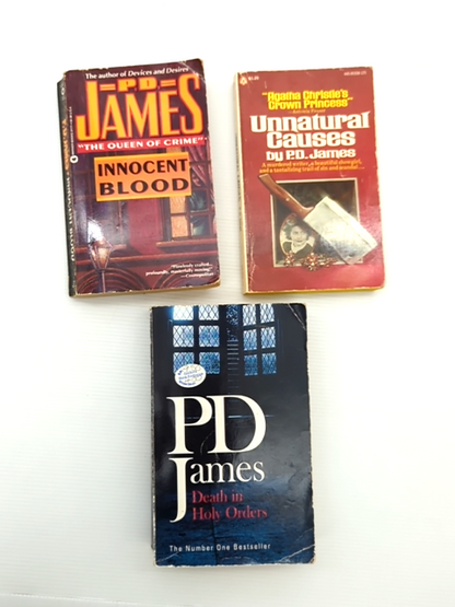 P D James Paperback Bundle Innocent Blood; Unnatural Causes; Death in Holy Or… by P D James