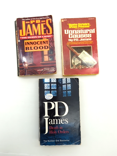 P D James Paperback Bundle Innocent Blood; Unnatural Causes; Death in Holy Or… by P D James