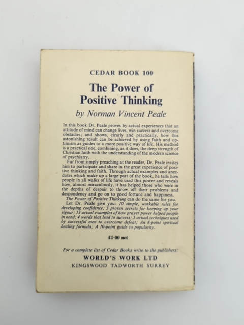 The Power Of Positive Thinking by Norman Vincent Peale (Softcover, Wraps, 1974) by Norman Vincent Peale