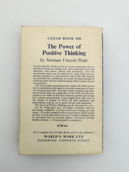 The Power Of Positive Thinking by Norman Vincent Peale (Softcover, Wraps, 1974) by Norman Vincent Peale