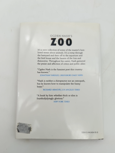 Ogden Nash's Zoo by Ogden Nash (Hardcover, 1987) 1st Edition Poetry by Etienne Delessert