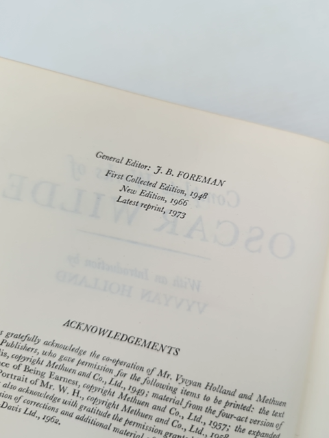 Works Of Oscar Wilde by Preface By Vyvyan Holland Oscar Wilde, Literature by Oscar. Wilde
