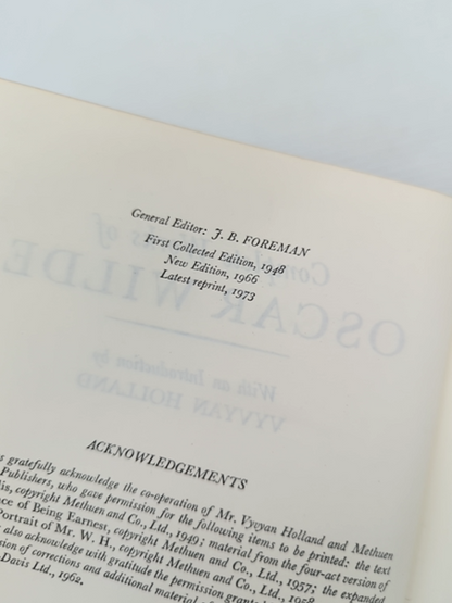 Works Of Oscar Wilde by Preface By Vyvyan Holland Oscar Wilde, Literature by Oscar. Wilde