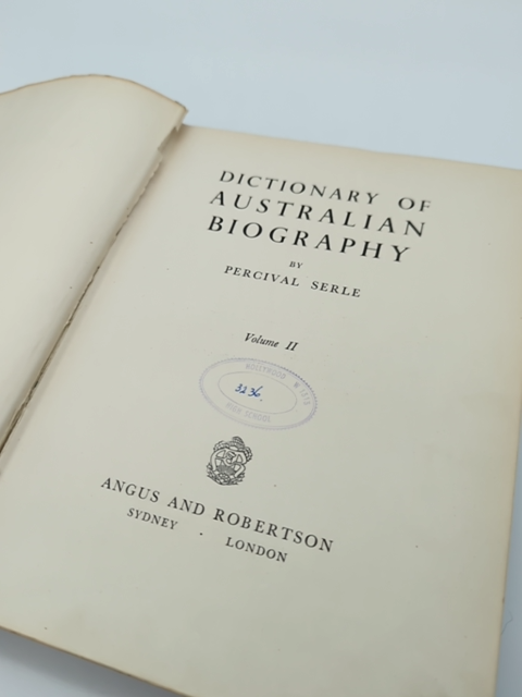Dictionary of Australian Biography Volume II by Percival Serle, 1949 History by Percival Serle