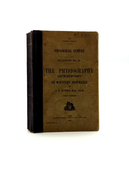 The Physiography Of Western Australia by J T Jutson (Hardcover, 1950) by J T Jutson