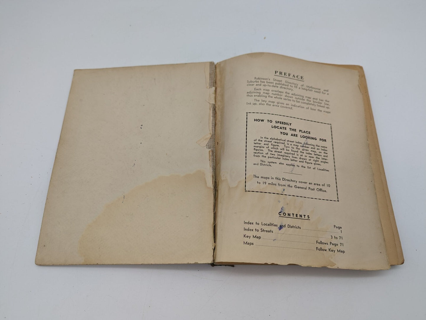 Rare & Early Melbourne Street Directory 1942 , H.E.C. Robinson (Gregory's) by H.E.C. Robinson