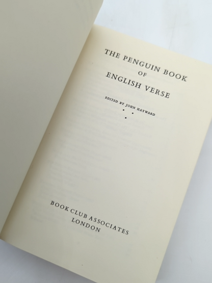 The Penguin Book Of English Verse by John Hayward (Hardcover, 1978) by John Hayward
