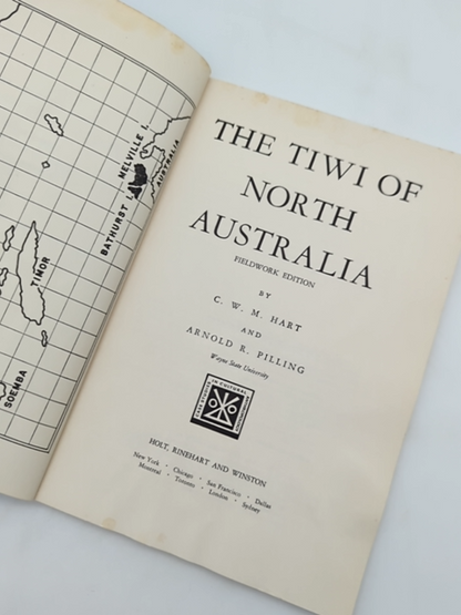 The Tiwi Of North Australia by Hart & Pilling (Paperback, 1979) Anthropology by C.W.M. Hart, Arnold R. Pilling