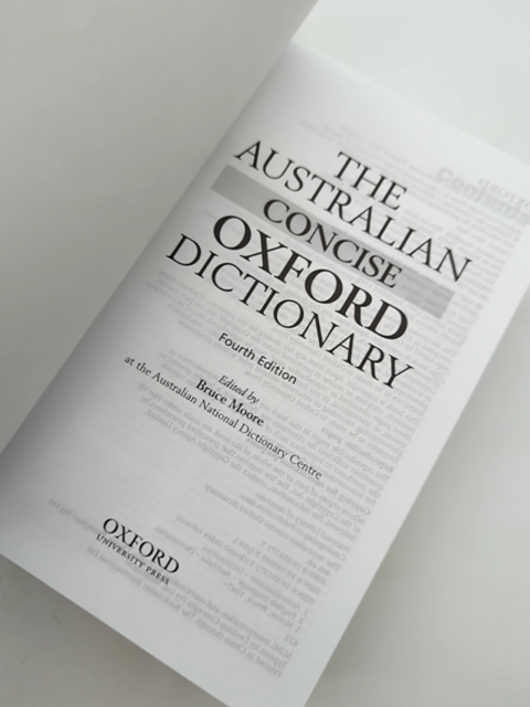 The Australian Concise Oxford Dictionary by H. Moore, Australian History by H. Moore