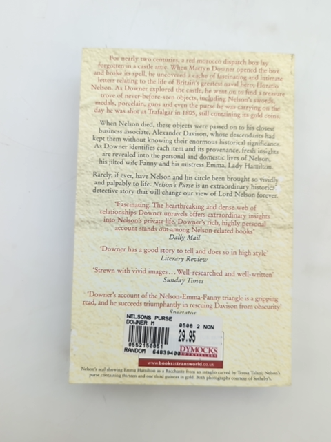 Nelson's Purse The Mystery Of Lord Nelson's Lost Treasures by Martyn Downer by Martyn Downer