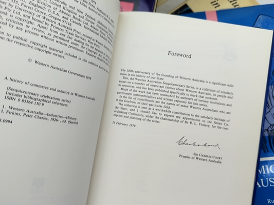 Western Australia 150th Anniversary, UWA, Local History 1979, 10 Hardcover Books by University Of Western Australia 10 Book Bundle