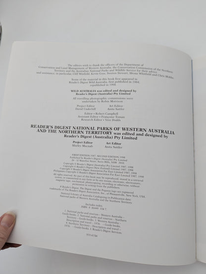 National Parks Of Western Australia And The Northern Territory, Reader's Digest by Reader's Digest Association