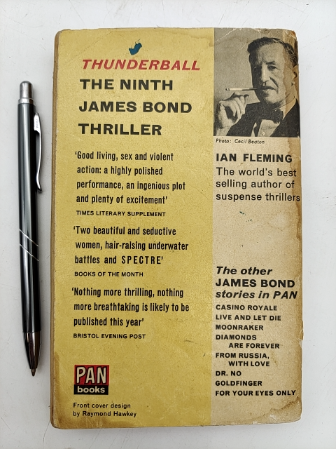 Thunderball (James Bond) by Ian Fleming (Paperback, 1964) Thriller novel by Ian Fleming