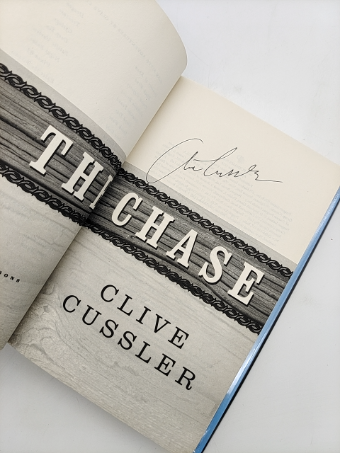 The Chase (an Isaac Bell Adventure) by Clive Cussler, Adventure Signed by Clive Cussler