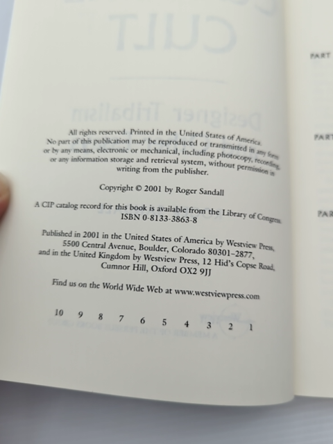 The Culture Cult: Designer Tribalism And Other Essays by Roger Sandall by Roger Sandall