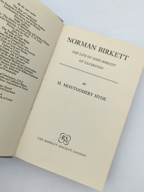 Norman Birkett by H Montgomery Hyde (Hardcover, 1965) by H Montgomery Hyde