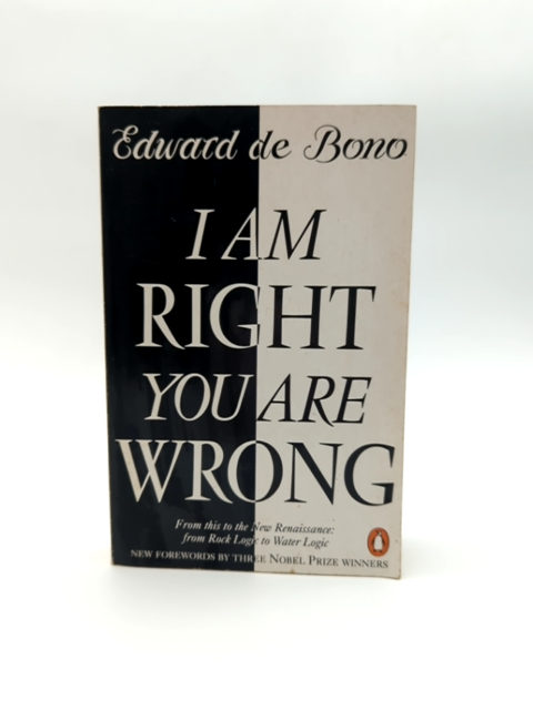 I Am Right You Are Wrong by Edward De Bono (Paperback 1992) Logic Self Help Book by Edward De Bono