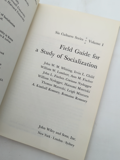 Field Guide For Study Of Socialization by John W M Whiting (Paperback, 1966) by John W M Whiting