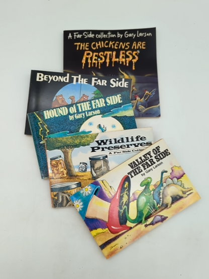 Gary Larson Bundle 5x Far Side Books: The Chickens are Restless; Beyond… by Gary Larson