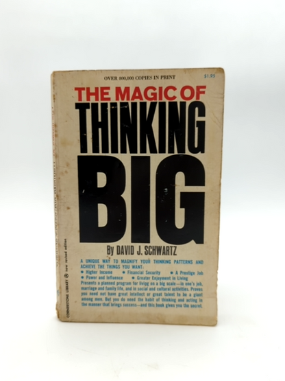 The Magic Of Thinking Big by David J Schwartz (Paperback, 1975) Self-Help by David J Schwartz