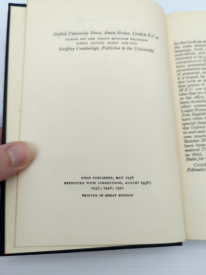 An ABC Of English Usage by G H Vallins H A Treble (Hardcover, 1950) by G H Vallins H A Treble