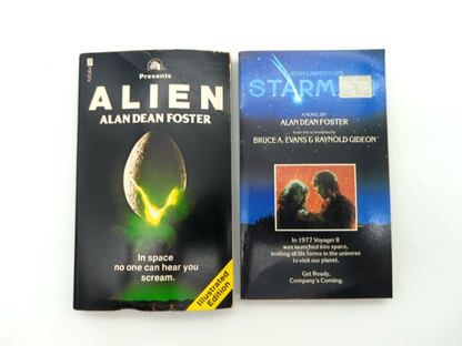 2x Alan Dean Foster Vintage Paperback Bundle Alien (Futura), Starman (SciFi) by Alan Dean Foster