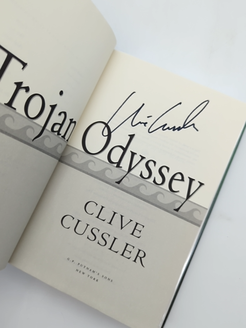 Trojan Odyssey (dirk Pitt Adventure) by Clive Cussler, Adventure Signed by Clive Cussler