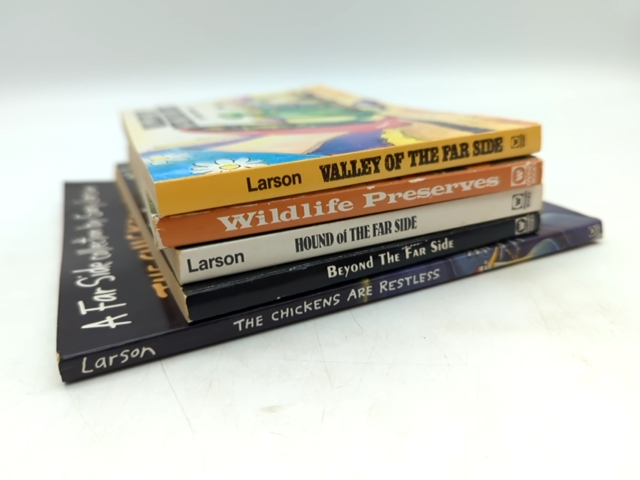 Gary Larson Bundle 5x Far Side Books: The Chickens are Restless; Beyond… by Gary Larson