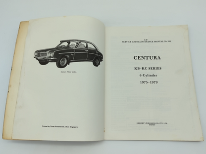 KB-KC Series 6 Cyclinder Service and Maintenance Manual by Gregory's (Book) by Gregory'S