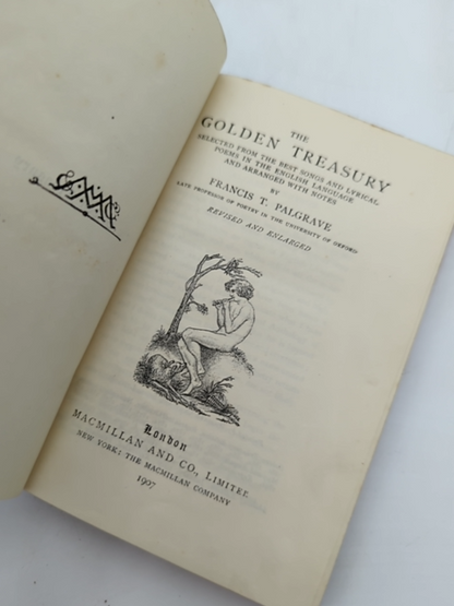 Golden Treasury Of Songs Lyrics by Francis T Palgrave (Cloth, 1907) by Francis T Palgrave