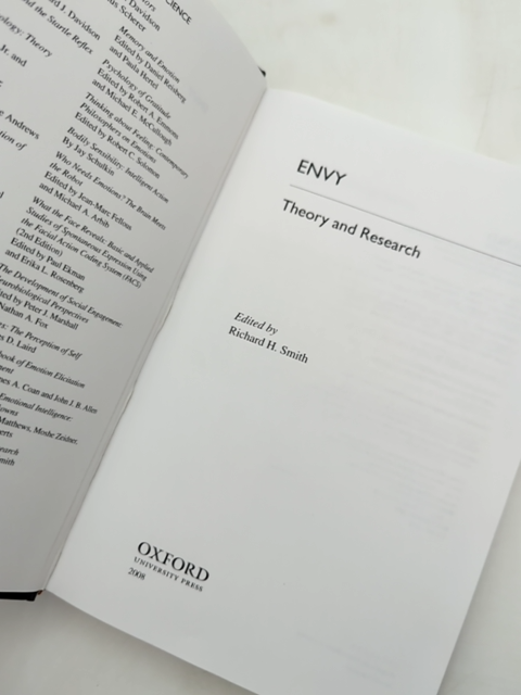 Envy: Theory And Research by Richard Smith (Hardcover, 2008) Psychology by Richard Smith
