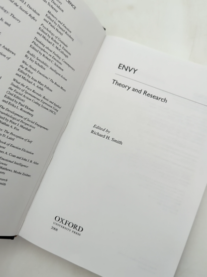 Envy: Theory And Research by Richard Smith (Hardcover, 2008) Psychology by Richard Smith