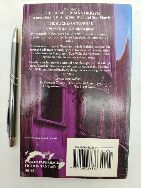 The Witches Of Wenshar by Barbara Hambly (Paperback, 1987) Fantasy by Barbara Hambly