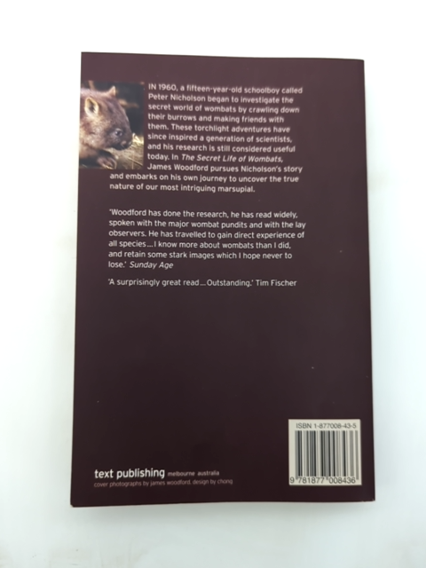 The Secret Life Of Wombats by James Woodford (Paperback, 2002) Wildlife by James Woodford